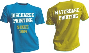 Discharge contract screen printing